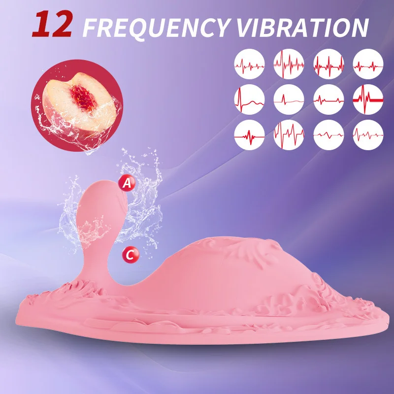 Cushion Wand Massager shown from another angle with remote control function and 12 frequency modes