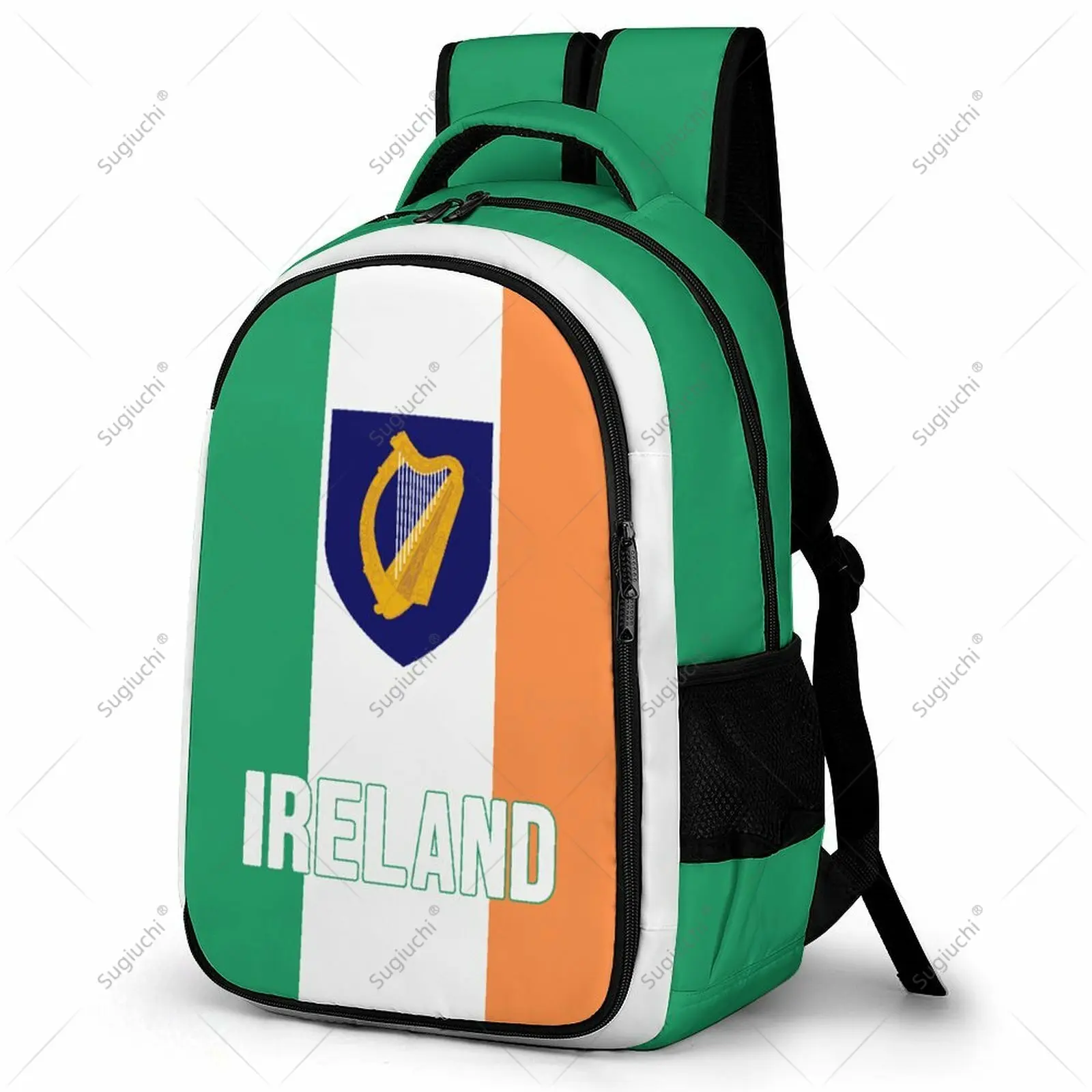 Backpack Ireland Flag Student Schoolbag Smart Business Travel Leisure Backpack Laptop Back Pack Office Work Bag