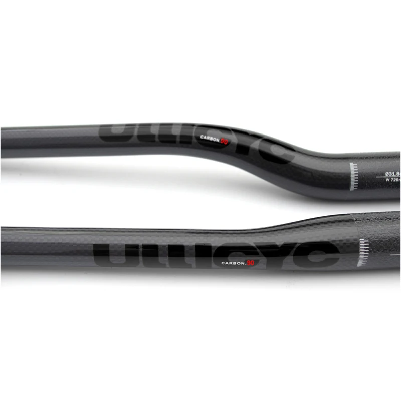 ULLICYC kolorowe pełne włókno węglowe MTB/rower górski proste płaskie/zagięte Riser kierownica część rowerowa z włókna węglowego 31.8*600-740 — zdjęcie 7