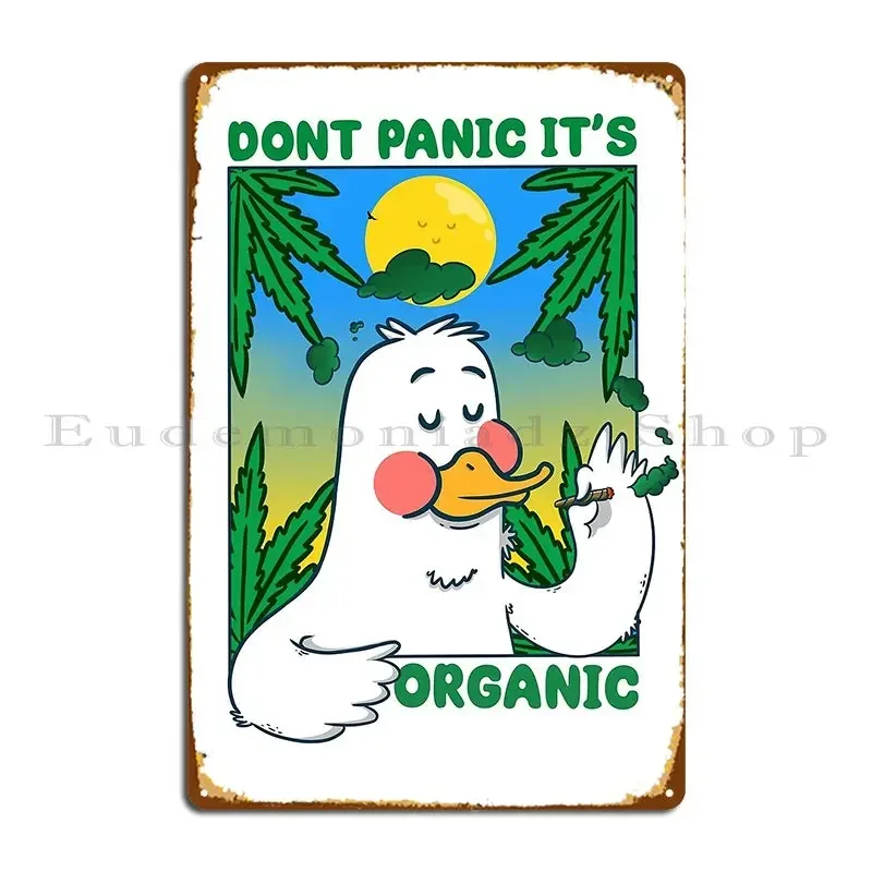 Dont Panic It S Organic Metal Signs Designing Garage Print PaintingCinema Tin Sign Poster