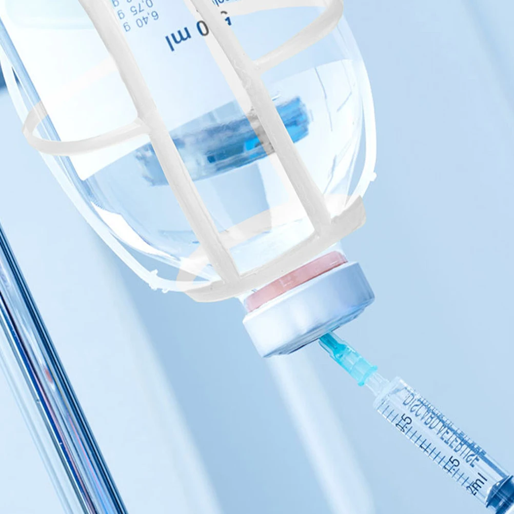 10pcs Infusion Bottle Holder Lightweight Reusable Plastic Hanging Net For Saline Solution Clinic Home Medical Use Teaching