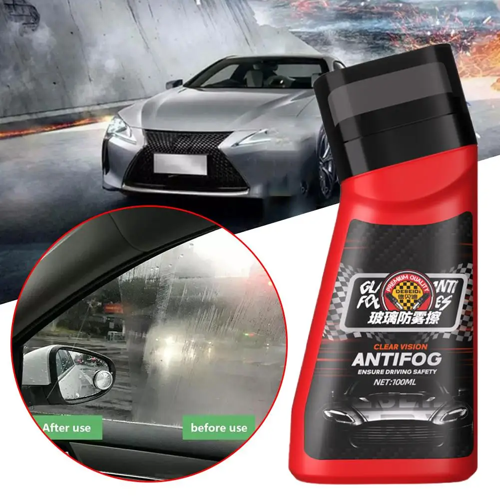 100ml Car Anti-fog Spray Glass Antifog Coating Agent Defogger Windshield Screens Mirror Cleaner Auto Windows Defogging W0I2