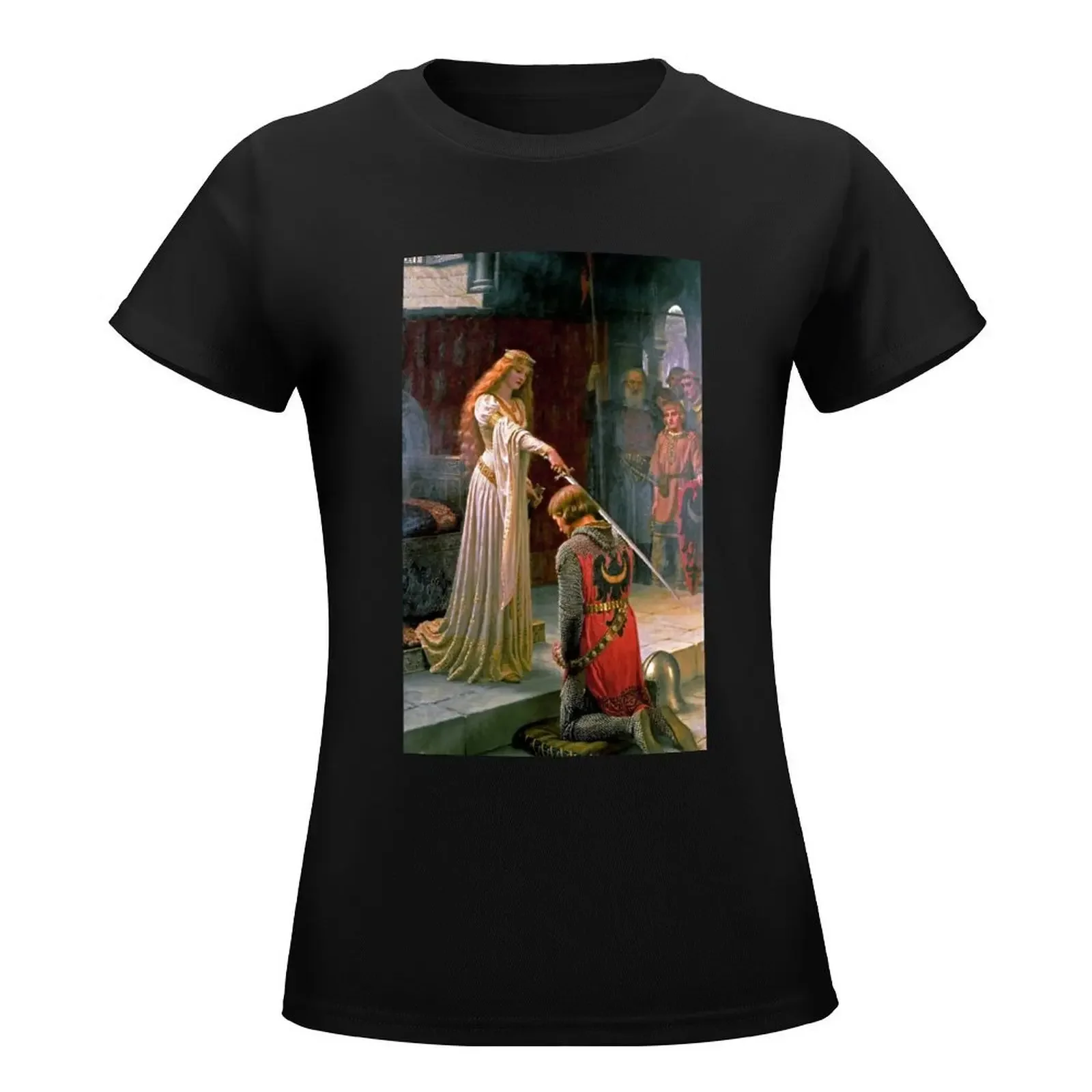 The Accolade - Edmund Blair Leighton T-Shirt Female clothing tops kawaii clothes tees t shirt dress Women