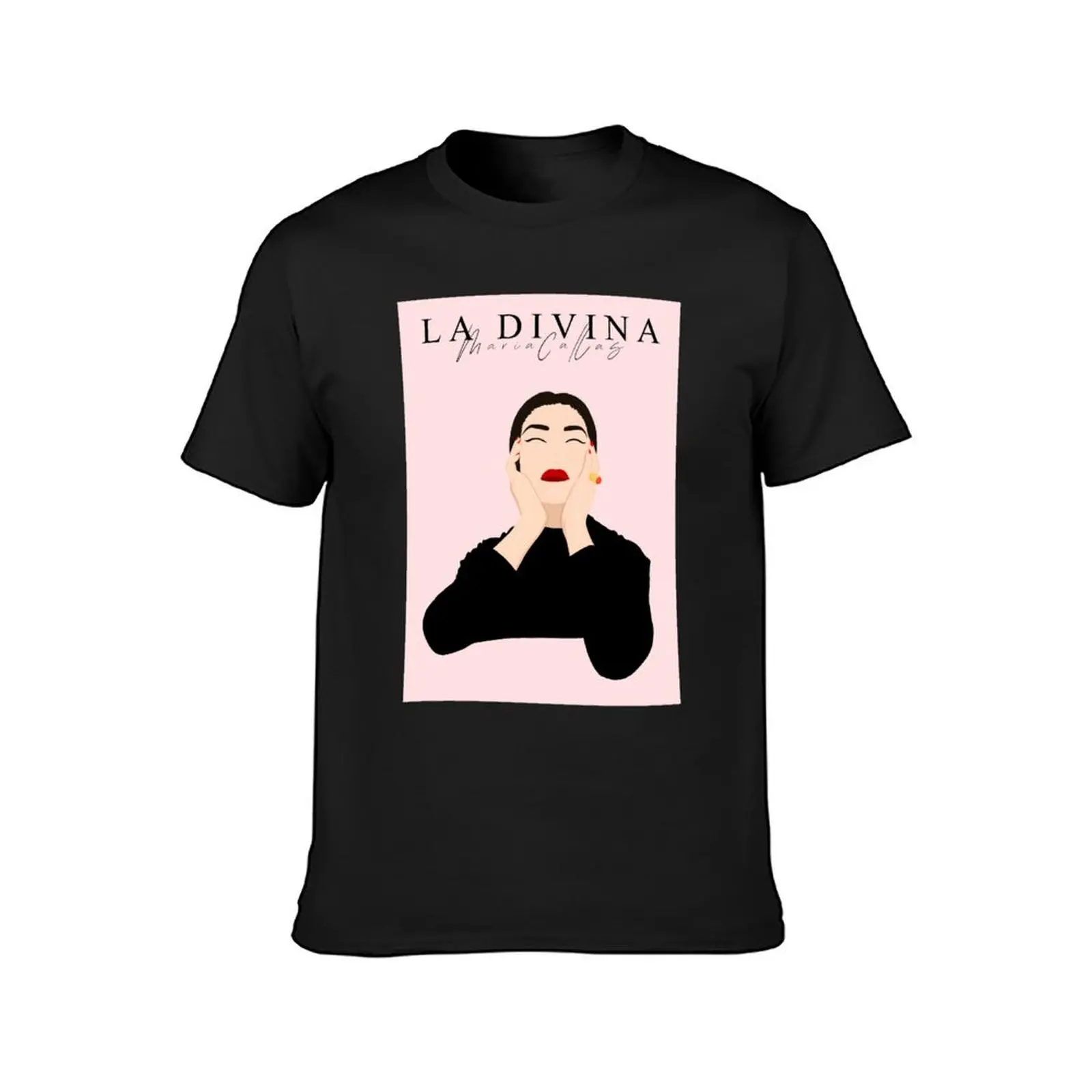 La Divina- Maria Callas T-Shirt summer tops Short sleeve tee customs plus sizes big and tall t shirts for men