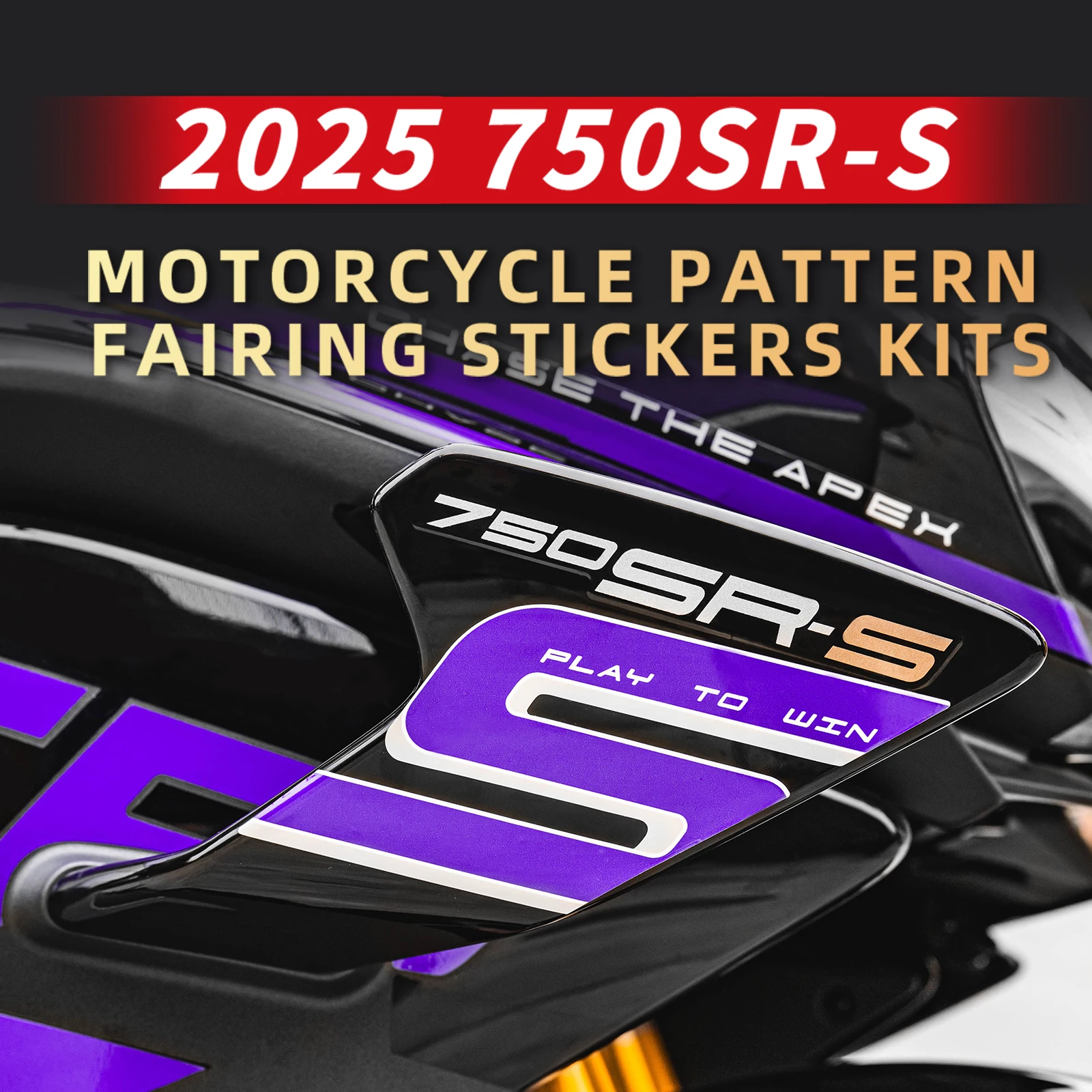 

For 2025 CFMOTO 750SR-S Fixed Wing Stickers 3M Adhesive High-Density Vinyl Precision-Cut Anti-Slip Mod Parts