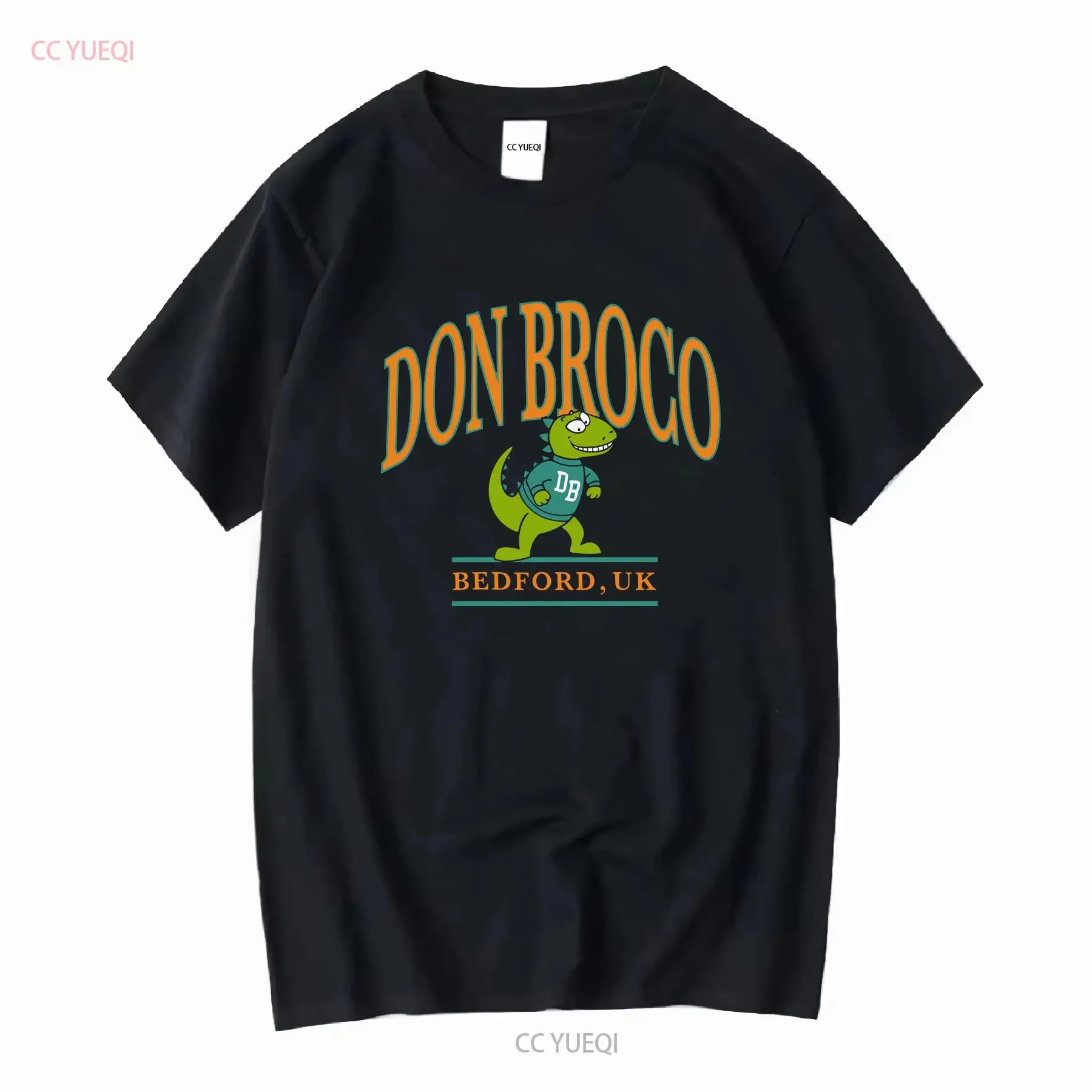 Don Broco Bedford Dinosaur T Shirt vintage Washed graphic Breathable homme Stylish Slightly streetwear fashion Unisex