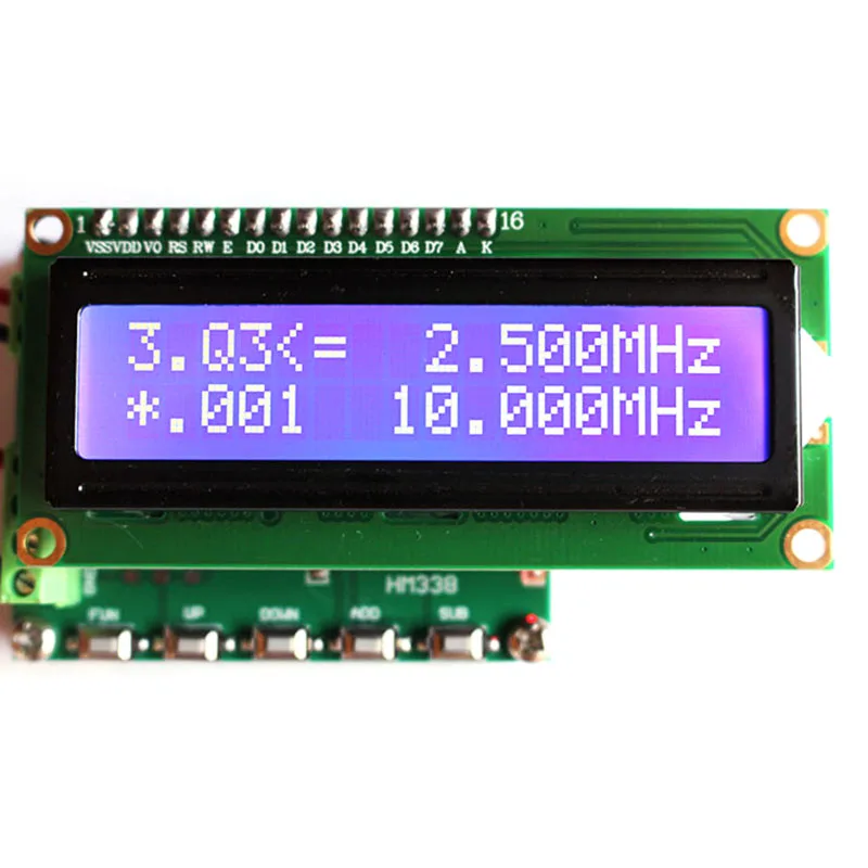 HM338 Digitl VFO pulse signal generator signal source si5351 three channel frequency division 1~150MHz