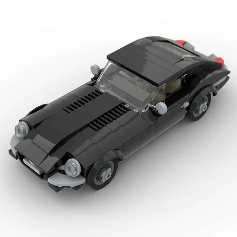 Building Block Model 253 Parts City Speed MOC E Type Two Door Coupe 1961 Car Toy for Boys Adults Children Christmas Gift