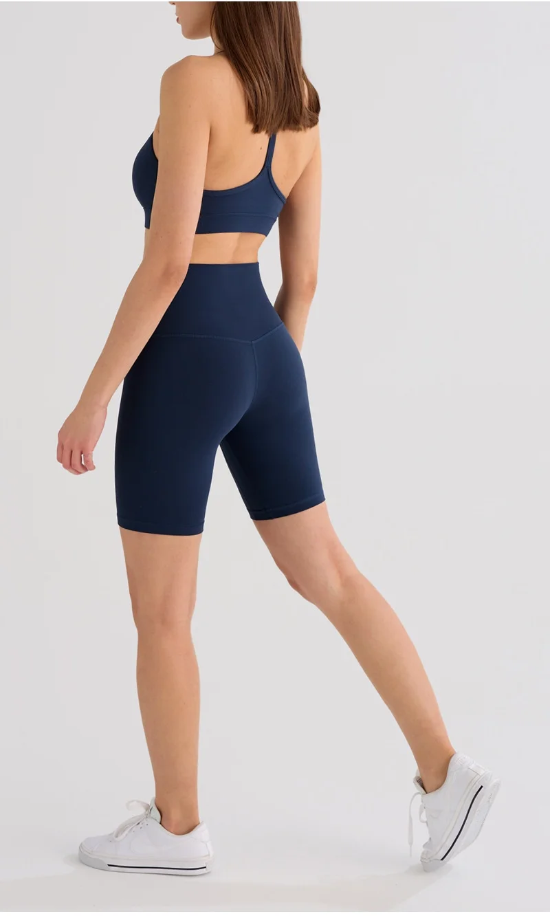 

Yoga Shorts Gym Women Detail Athletic Print Light Training Quick-Dry Basic Workout Modal Bright Sport Tight-Fit Stretchy Fitness