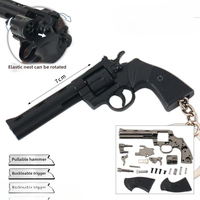 1:3 Revolver G34 Miniature Pistol Model Metal 1911 Toy Gun Detachable DIY Keychain Pendant Ornaments Children Toy