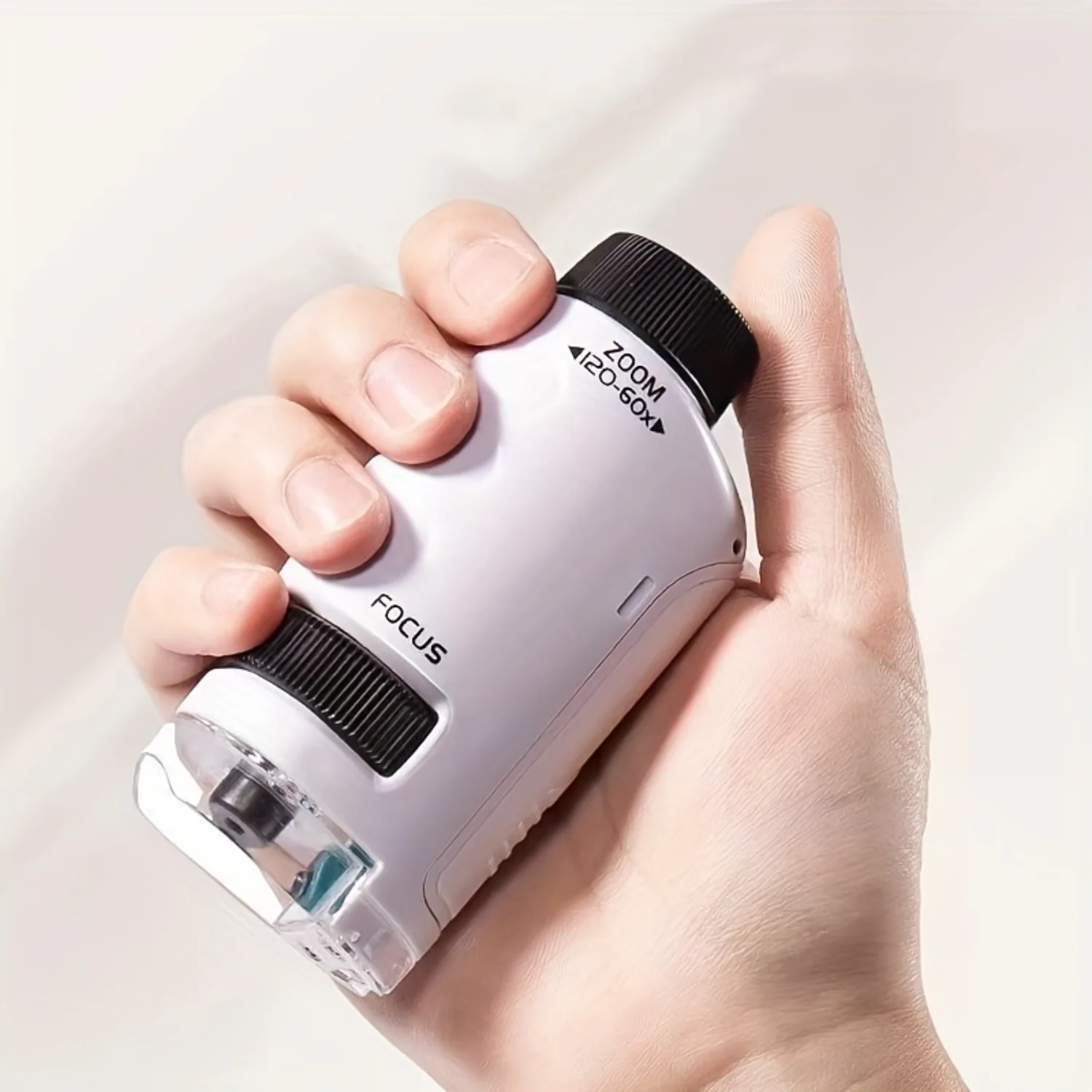 New Childrens Microscope, Portable Mini Microscope Toy, Handheld Science Microscope, Can Be Connected To Mobile Phone And Can B