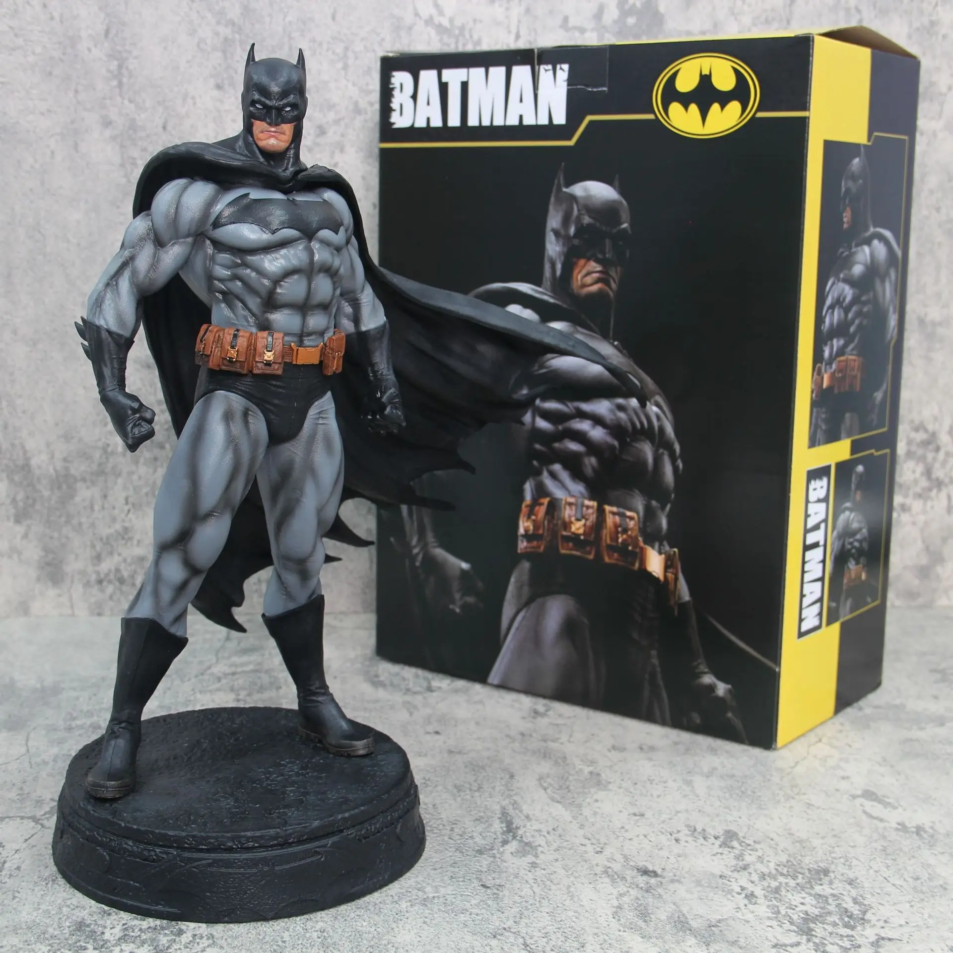 38cm Dc Large Size Dark Knight Batman Gk Action Figures Justice League Batman Figurines Model Statue Toy Ornaments Gifts