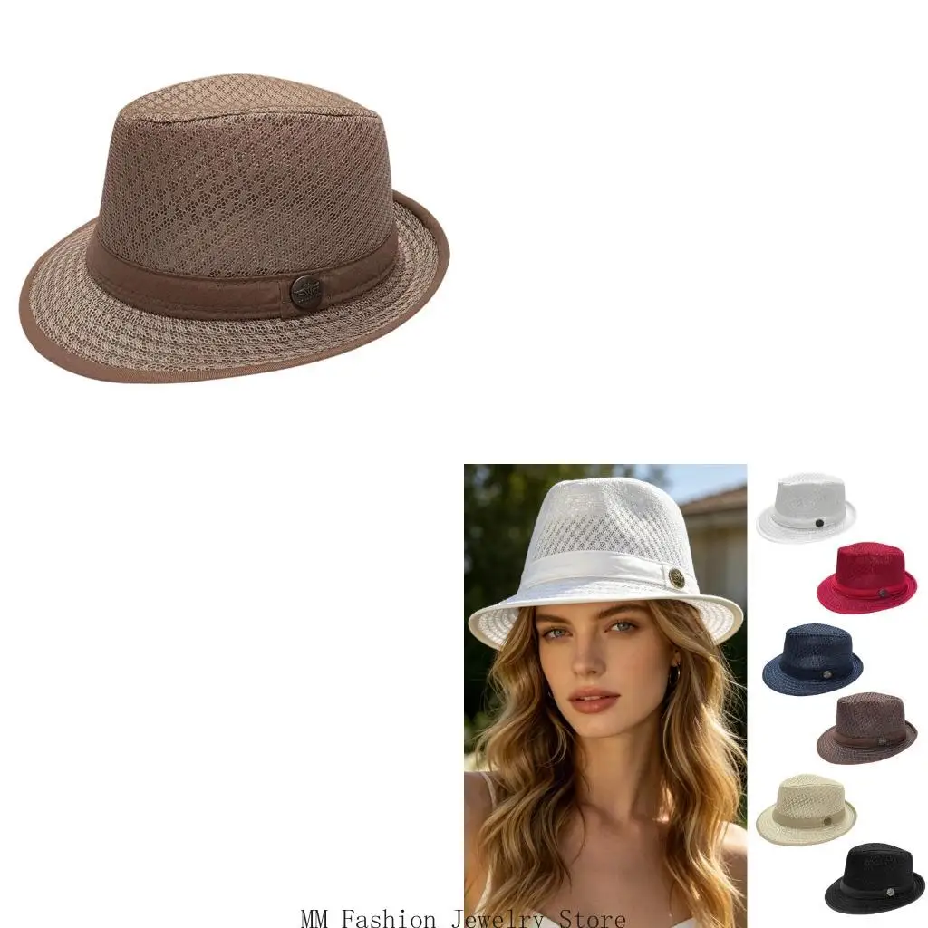 Matching Band Dress Hat for Adults with 58 Fit, Textured Body and Daily Travel Photo Outfit Styling Use Accent D0UB