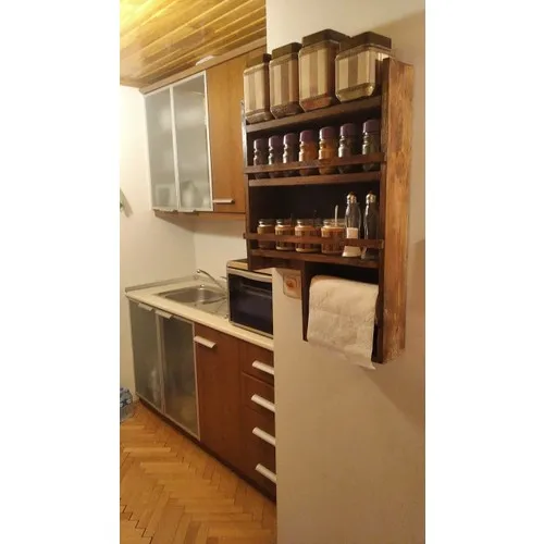 Holz Küche Rack Spice Havluluklu