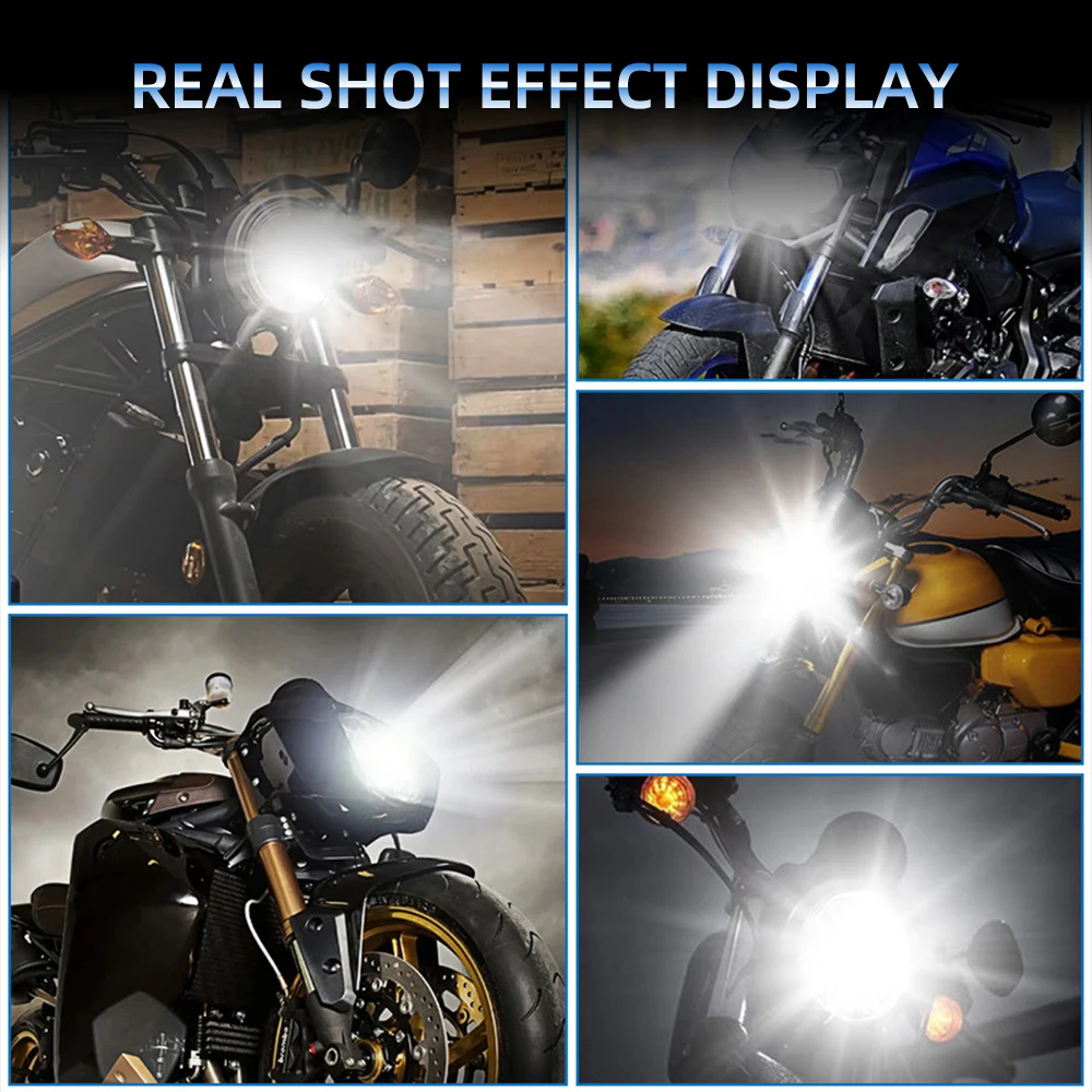 1x H4 LED ثنائي اللون دراجة نارية المصابيح الأمامية مرحبا لو شعاع لياماها كاواساكي سوزوكي P15D LED موتور إشارة ضوء الملحقات 12 فولت