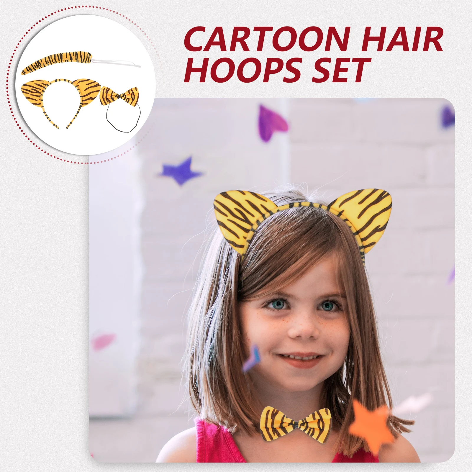 

Animal Headdress Set Lovely Kids Headbands Hair Hoops Girls Party Accessories Cosplay Decorations Cartoon Animal Design