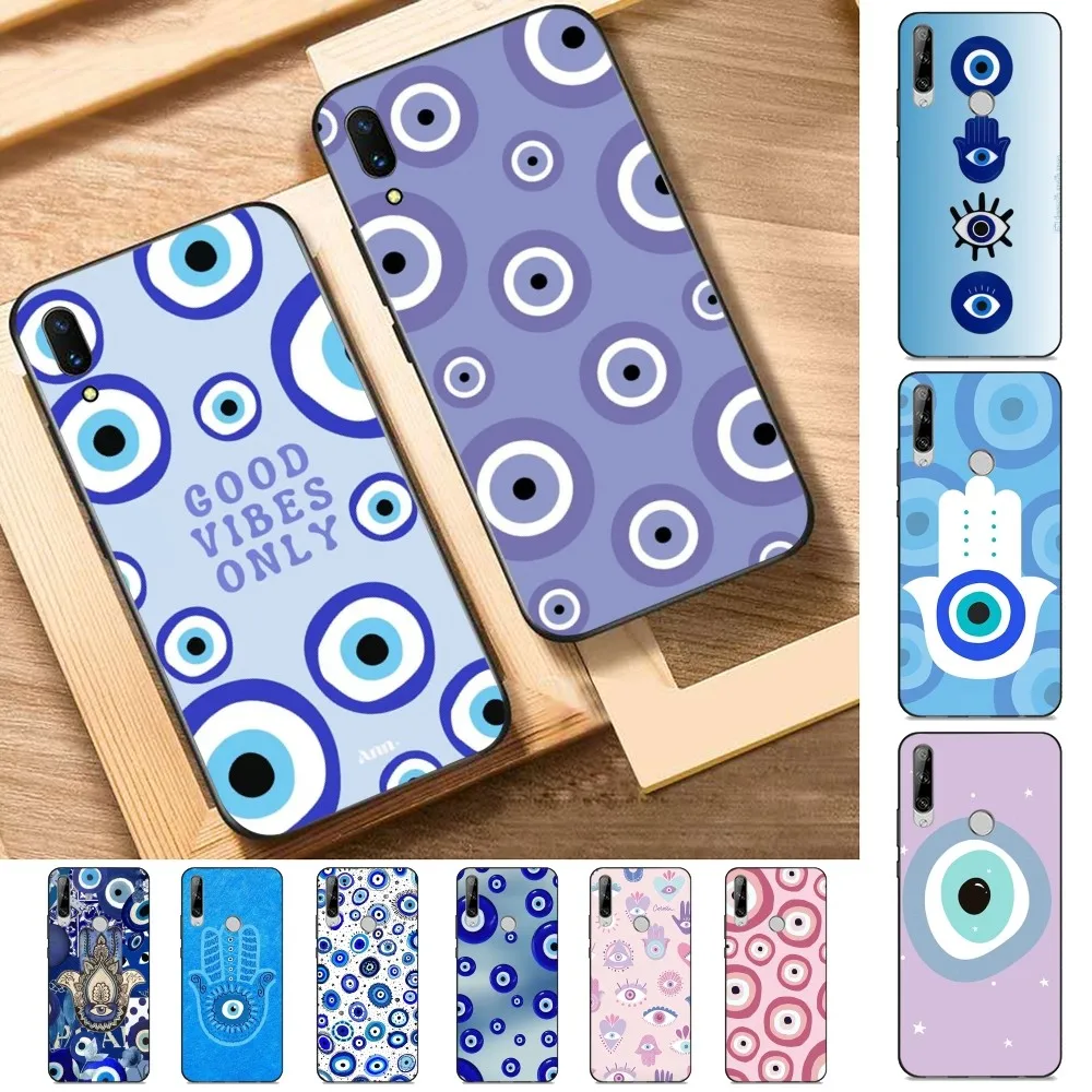 Evil Eye fashion Phone Case For Huawei Y9 6 7 5 Prime Enjoy 7s 7 8 plus 7a 9e 9plus 8E Lite Psmart Shell