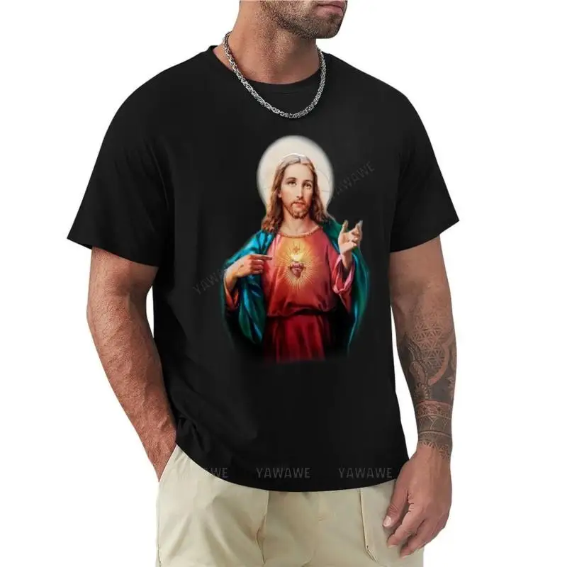 boys summer tops men t shirt jesus christ saviour T-Shirt vintage clothes anime mens workout shirts