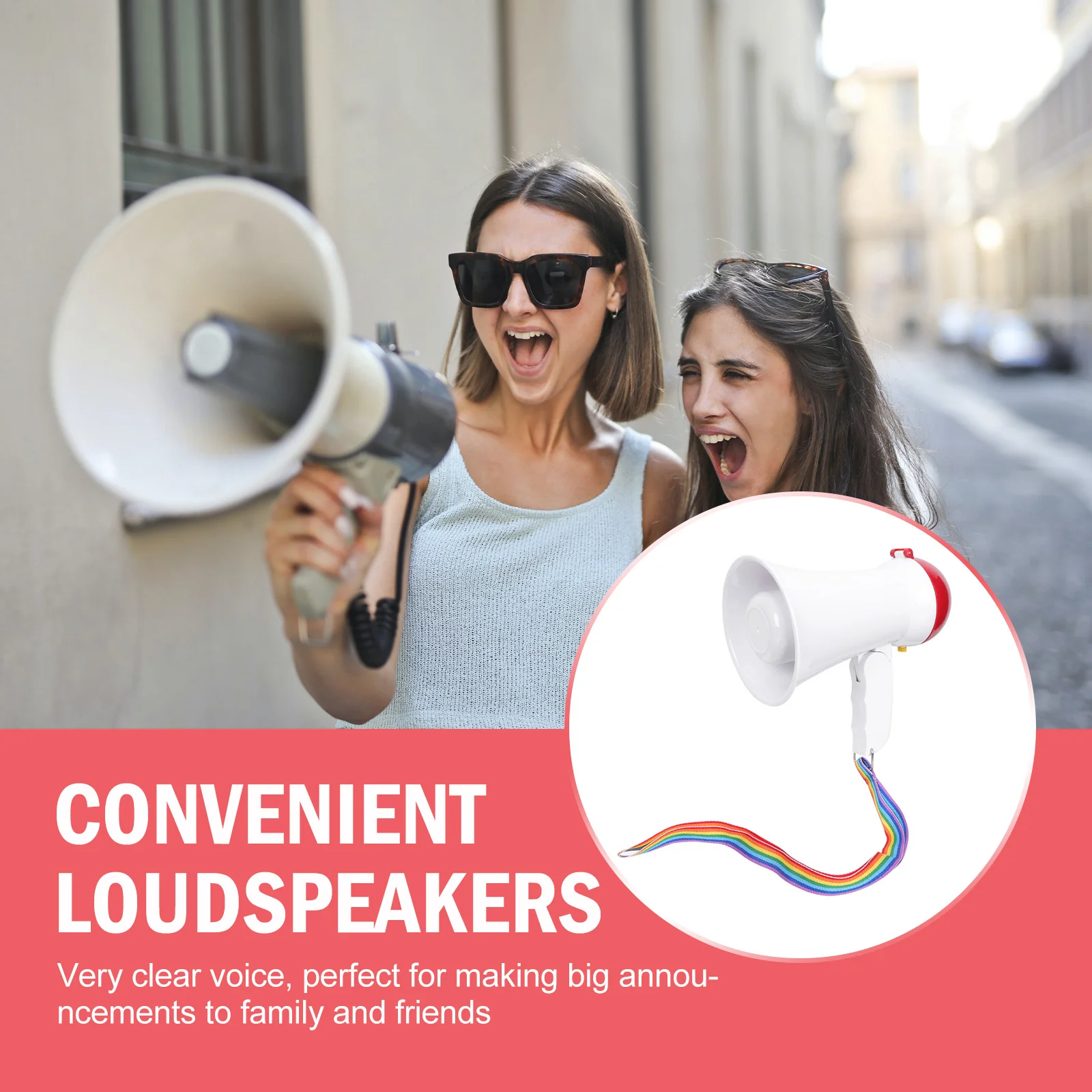 

Portable Handheld Plastic Loudspeaker Creative Voice Amplifier Speech Sound Amplifier Multi-Function Loudspeaker for Teaching