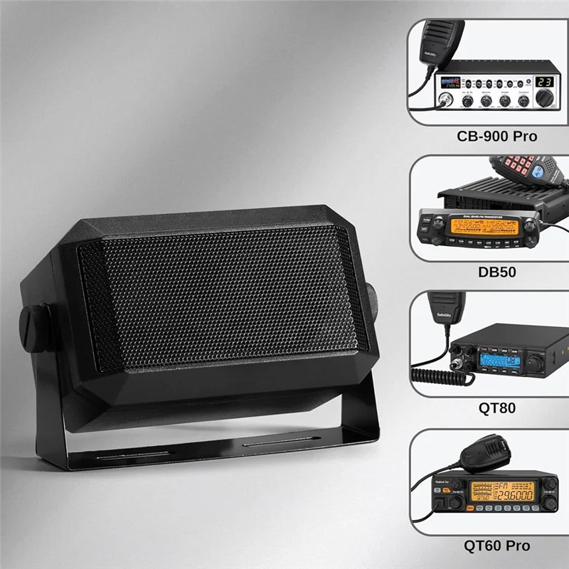 Y45A-External Mini Speaker For Car Mobile CB Radio, 5W Output And 8Ω Impedance,Portable Speaker