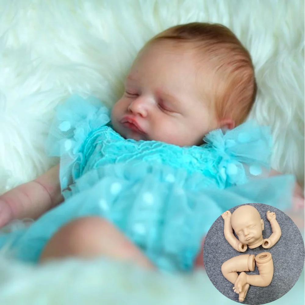 19 Inches Vinyl Reborn Doll Kit Hand Made Baby Rosalie Reborn Supply DIY Doll Kit Toy Doll Parts With Cloth Body