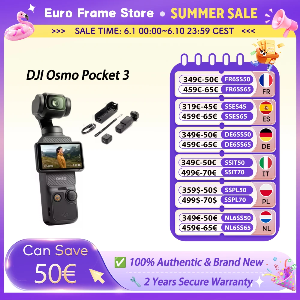 DJI Osmo Pocket 3 Powerful 1-Inch Sensor 4K/120fps  2-Inch Rotatable Touchscreen DJI Osmo Pocket 3
