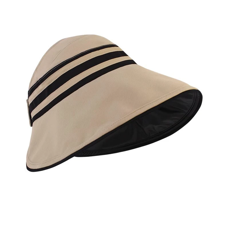 1Pc Women\'s Summer Hat Female Outdoor Beach UV Protection Breathable Empty Top Hats Lady Foldable Cap