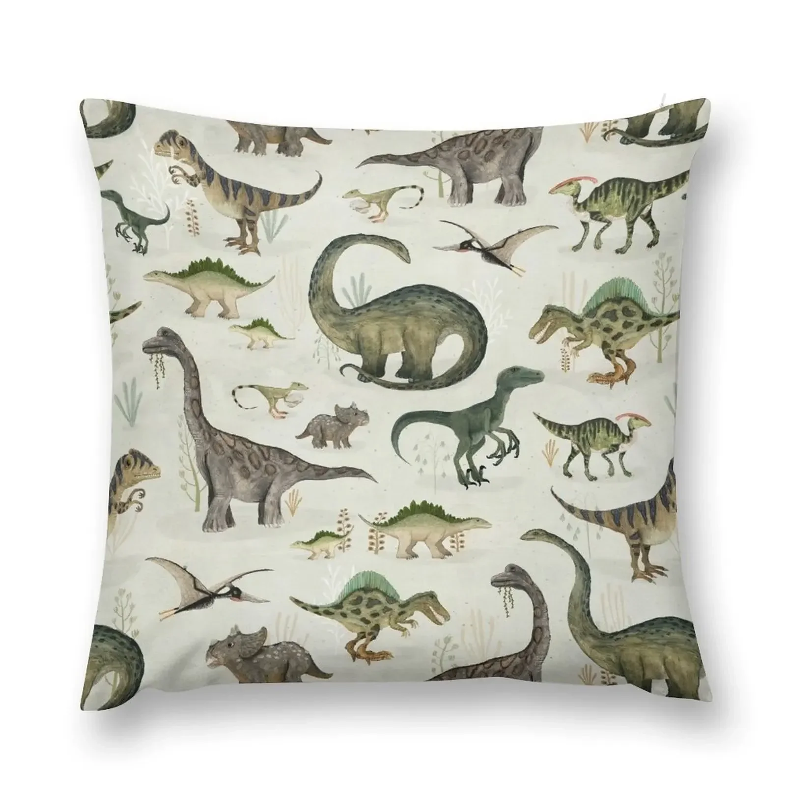 

Dinosaurs Throw Pillow Pillowcase luxury throw pillow covers Throw Pillow