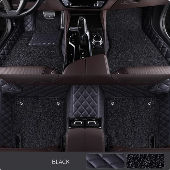 

For Landrover Range Rover Auto All Models Double Layer 5D Custom Car Floor Mats Carpets Foot Coche Car Accessories Floor Liners