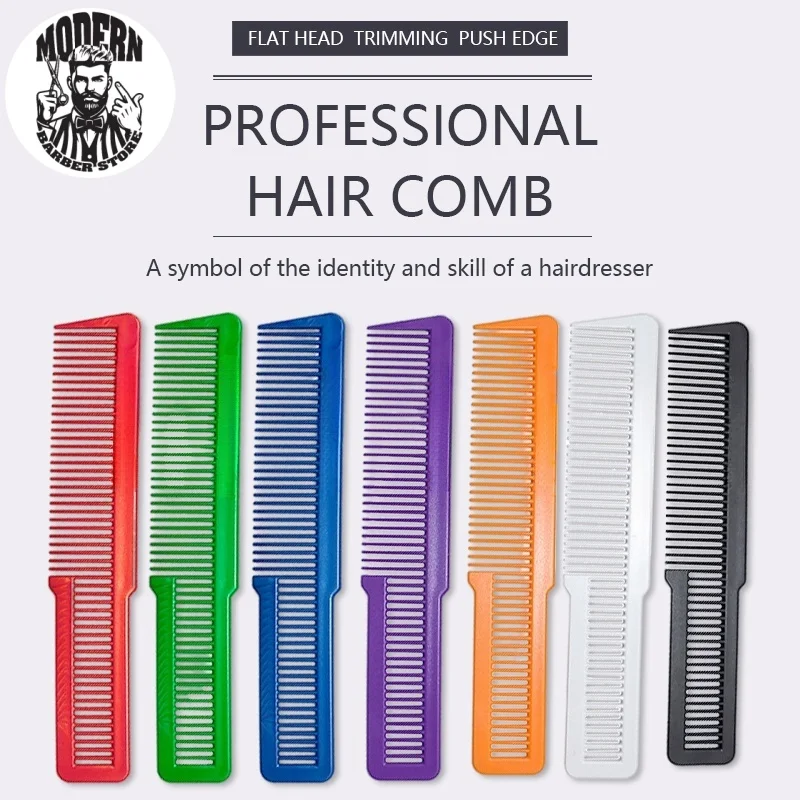 Salon Hair Hairdressing Anti-static Barbers Comb Plastics Comb Professional Dual Purpose Ultra Thin Hair Brush Styling Tools