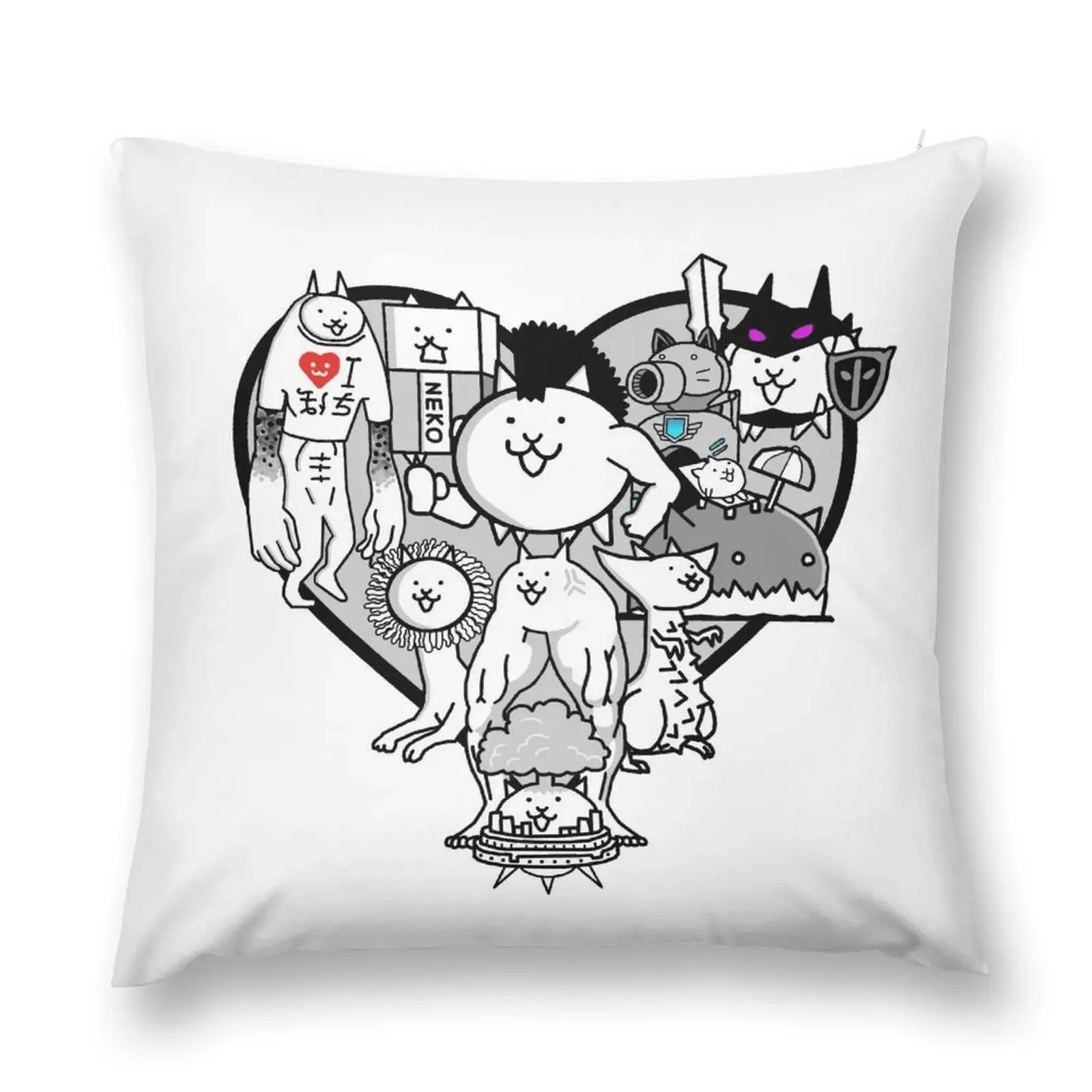 Battle Cats True Form Mural Throw Pillow covers for pillows Decorative Sofa Cushion pillows decor home pillow