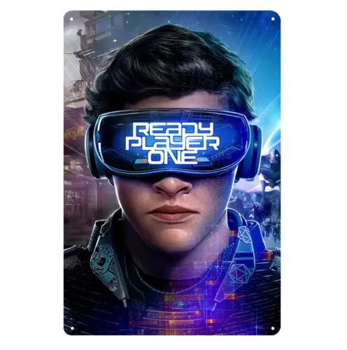 Ready Player One Movie Metal Poster - Collectable Tin Sign - 20x30cm sign