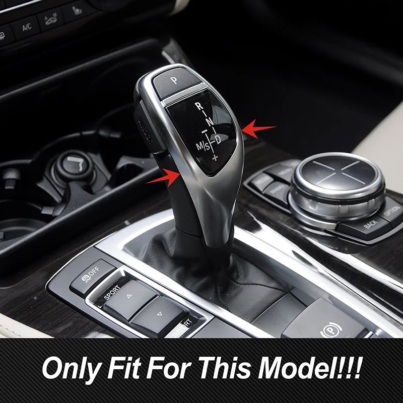 Car Accessories Console Gear Shift Handle Cover Trim Interior Sticker For BMW F20 F21 F23 F30 F34 F15 F16 Carbon Fiber Red Color