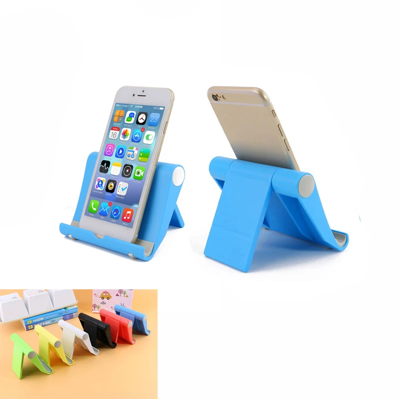 

2021 Universal Plastic Phone Holder Stand Base Smartphone Candy Color Mobile Phone Bracket
