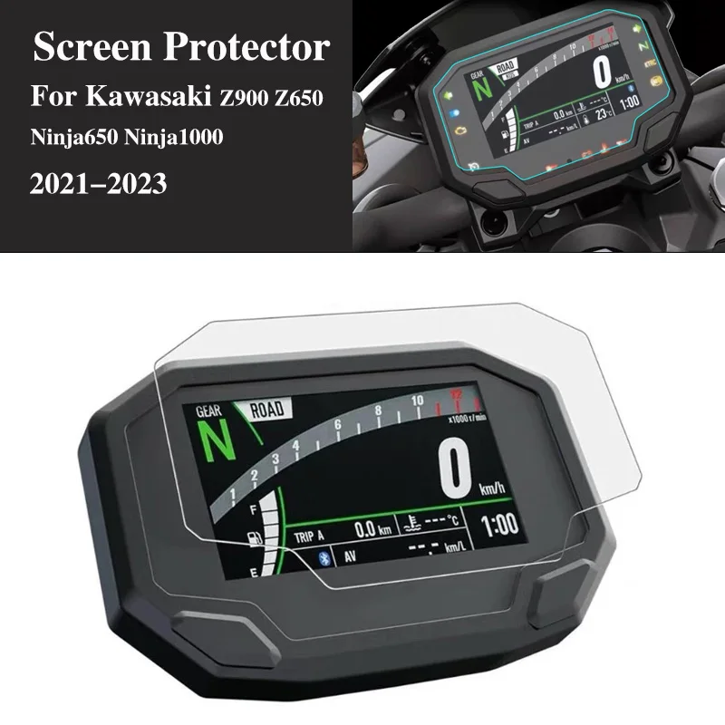 For Kawasaki Z900 Z650 Ninja 650 ninja650 Ninja 1000 2023 2022 2021 Motorcycle Cluster Scratch Protection Film Screen Protector