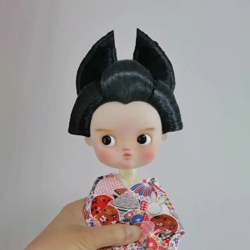 

Blyth 1/6 1/4 1/3 BJD Wig Ancient Costume Japanese Oiran Doll Accessories Retro Wigs For BJD/SD YOSD MSD SD13 Girl Uncle C2028