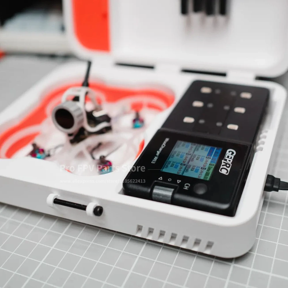 Portable Storage Case FPV Drone Carrying Case For BETAFPV Air65ⅡAir75Ⅱ Meteor75 ProⅡ GEPRC WooPower W63 Charger 1S LiPo Battery
