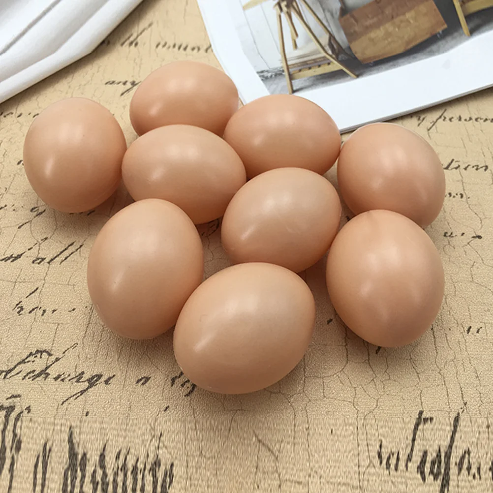 

20 Pcs Imitation Fake Eggs Food Faux Artificial Chicken Simulation DIY Easter Craft