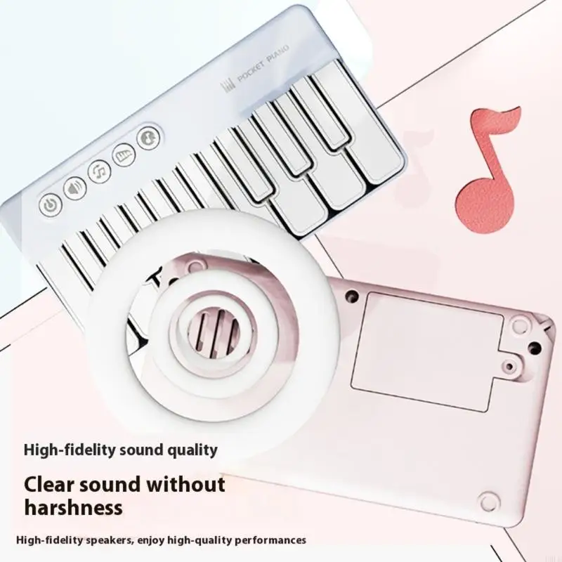 لعبة Portable Kids Piano Learning أداة آمنة للموسيقى للأطفال لتعزيز القدرات البصرية السمعية من خلال اللعب