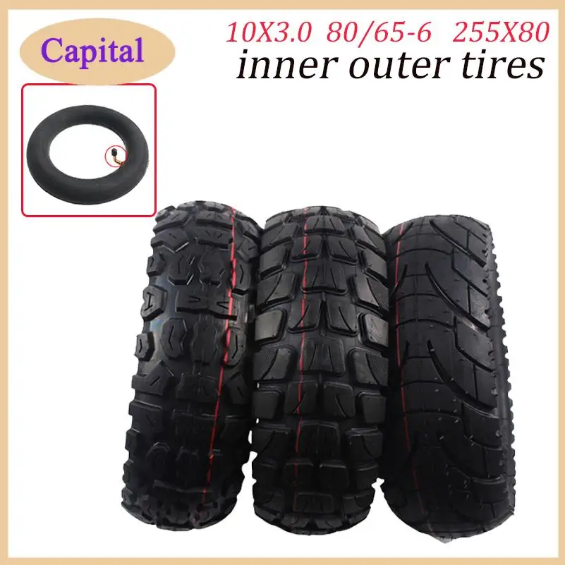 

Шина для электросамоката 10 дюймов 80/65-6 10X3.0 для Inokim Oxo, Kugoo M4, G1, Dualtron Victor, Eagle, Speedway 4, Zero 10X Bike