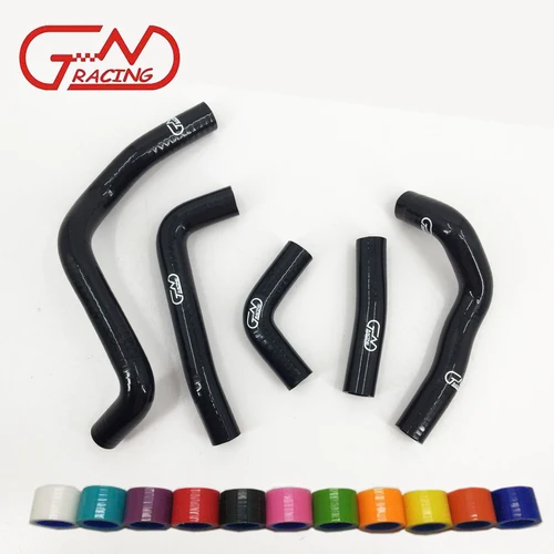 Imagen 2 del producto Kit de manguera de radiador de silicona, compatible con Kawasaki KDX220R, KDX200, KDX 1995, 2006, 200, 220