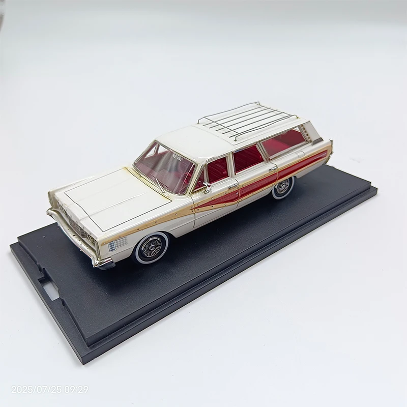 

(Дефект) масштаб 1/43 1965 Mercury Station Wagon, имитация смолы, модель автомобиля, статическая Коллекционная игрушка, подарок, сувенирное украшение
