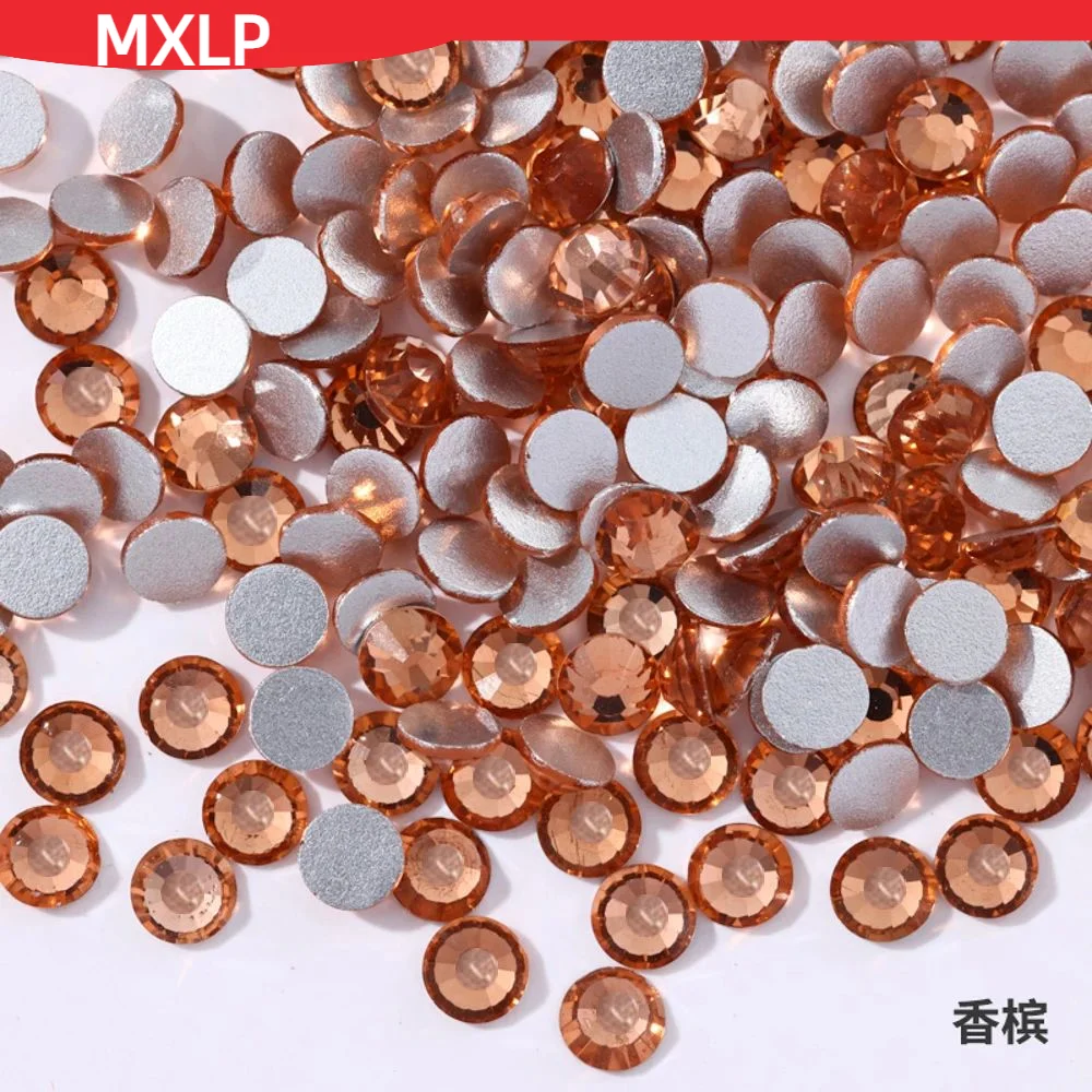 Size Ss6 Ss10 Ss12 Ss16 Ss20 Crystal Rhinestones Non Hot Fix Flat Back Strass & Fabric Garment Rhinestones For Nails Decorations