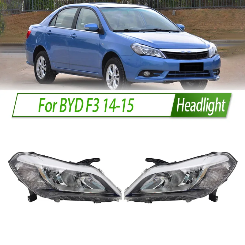 

For BYD F3 14-15 Halogen Headlight Assembly OEM Style Front Headlamp Bulb Socket Plug & Play Replacement