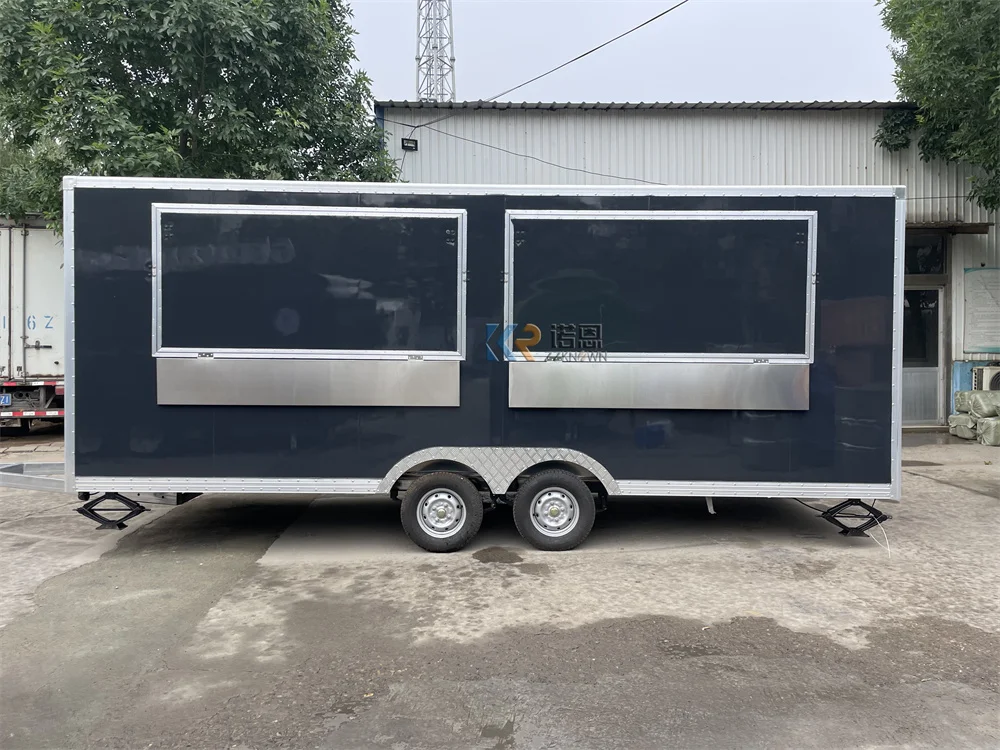 

Commercial Food Truck Sale Snack Hot Dog Customized Fully Kitchen Equipments Coffee Carts Street Mobile Fast Food Trailer