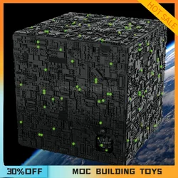 9278PCS Customized MOC Borg Cube Building Blocks Technology Bricks DIY Creative Assembly Education Toys Holiday Gifts