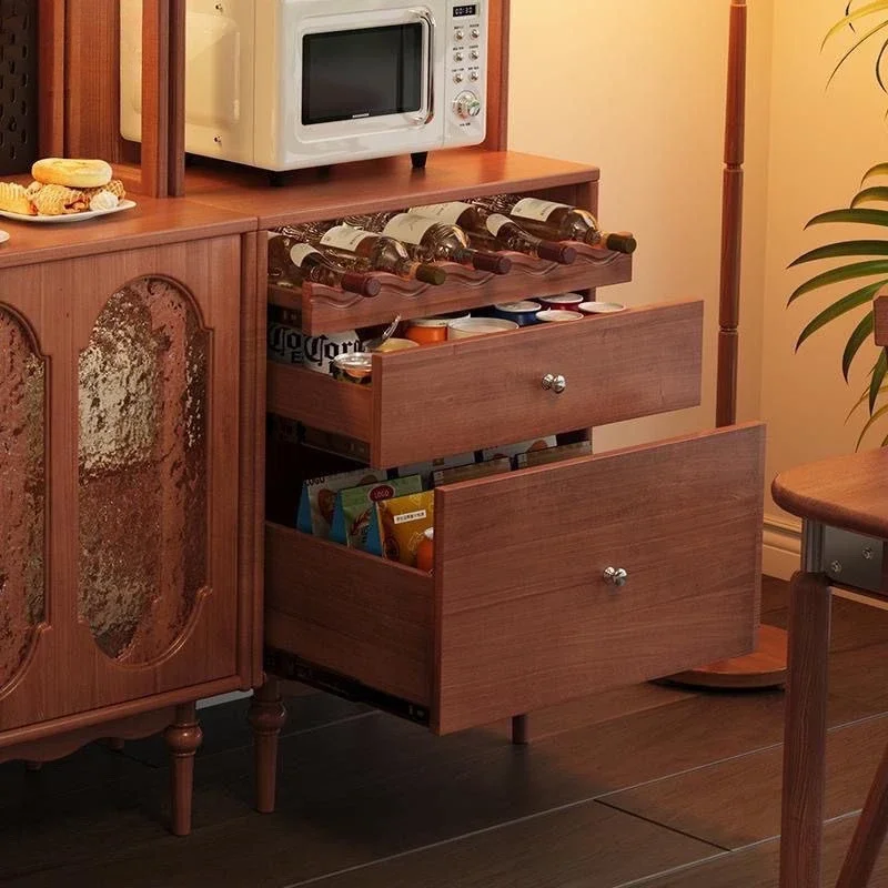 Esstisch-Seitenschrank für die Küche im Haushalt, integrierter Kombinationsschrank an der Wand, Weinschrank, Teeschrank