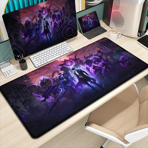 Imagen 2 del producto Alfombrilla de ratón de Anime de 1000x500mm, alfombrilla de goma para ratón, nivelaciones individuales, alfombrilla para teclado, ordenador, alfombrillas de escritorio para jugadores, accesorios para juegos XXL