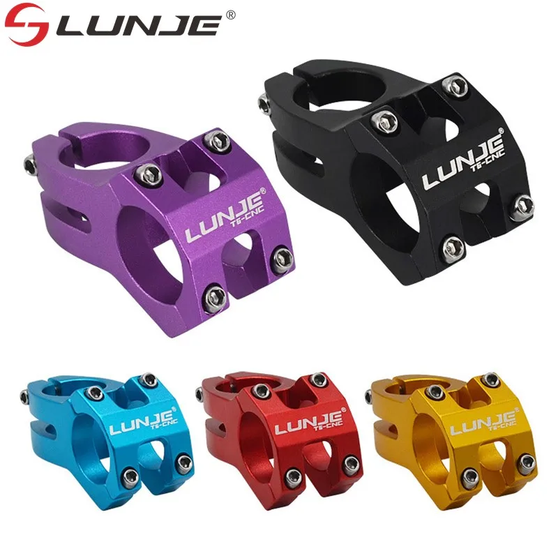 Wspornik kierownicy LUNJE MTB 31,8x45 mm Krótki wspornik kierownicy o wysokiej wytrzymałości ze stopu aluminium Most rowerowy Wyścigi zjazdowe Wspornik roweru szosowego