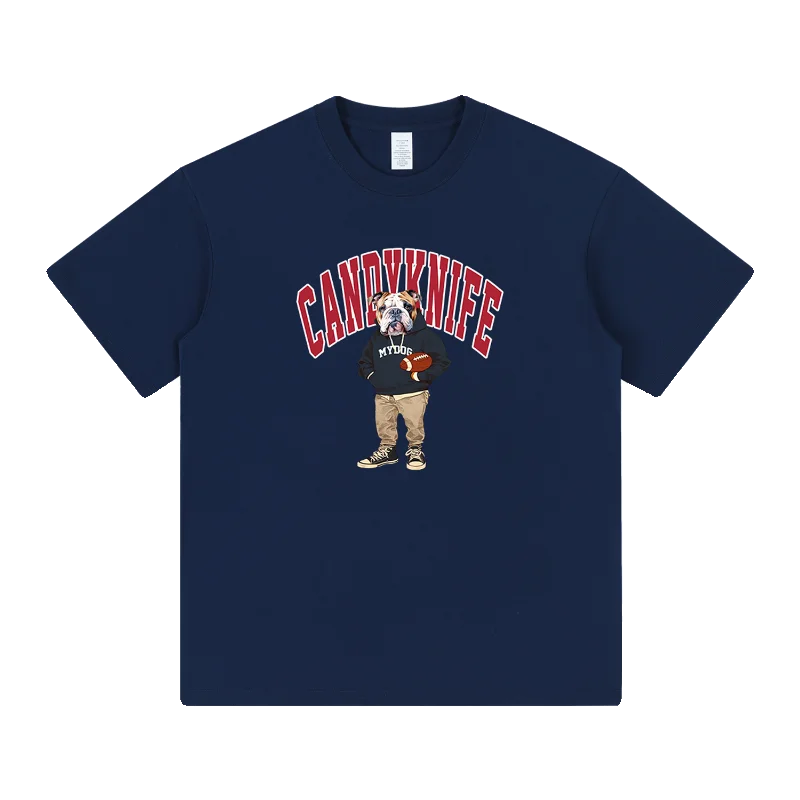 

Свободная футболка из чистого хлопка в американском студенческом стиле с короткими рукавами для мужчин и женщин, модный бренд, универсальный принт